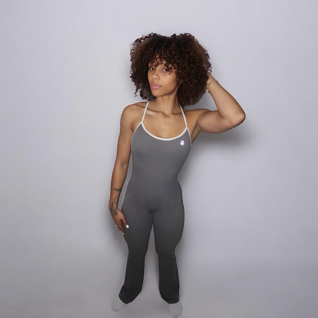 Gray Glow Up Jumpsuit