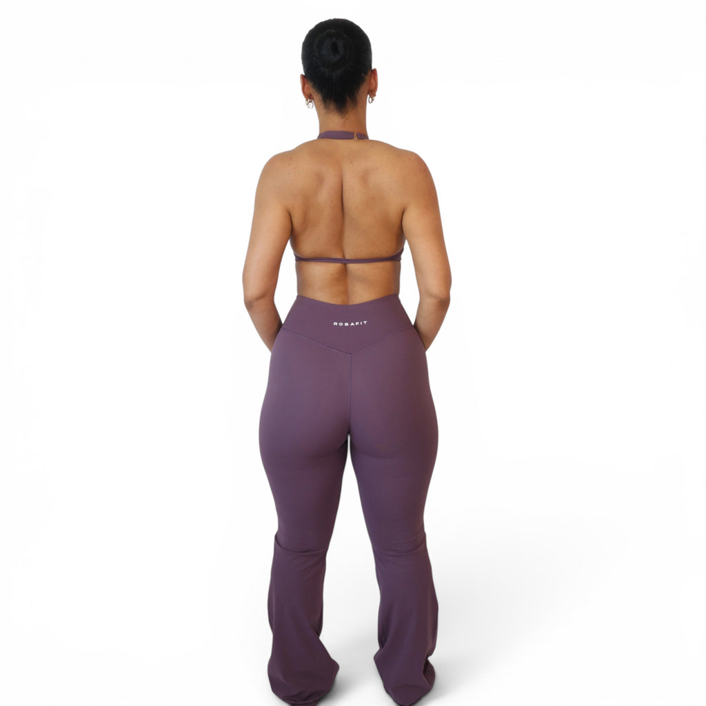 Velvet Plum Halter Bra