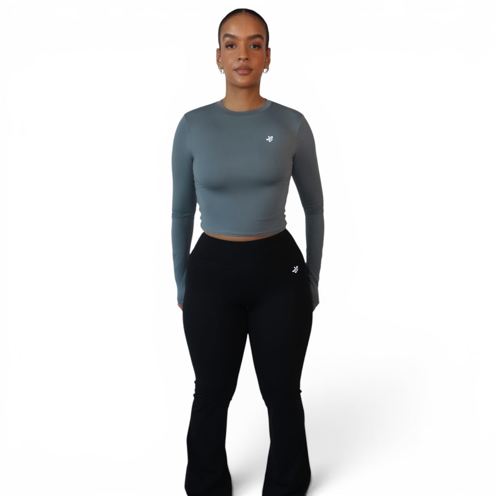 Form BlueGray Long Sleeve Top