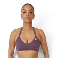 Velvet Plum Halter Bra
