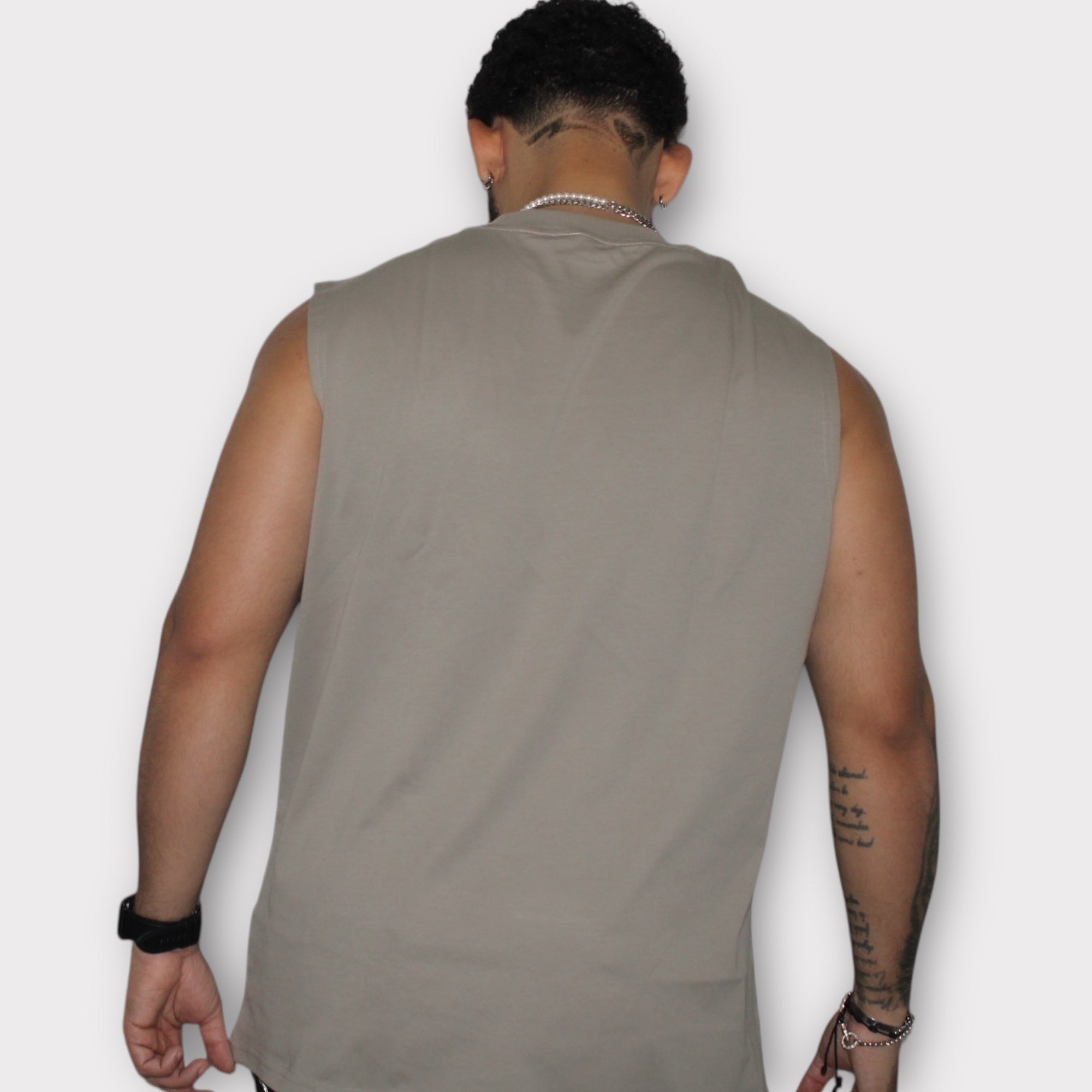 Alpha Muscle Taupe Tee