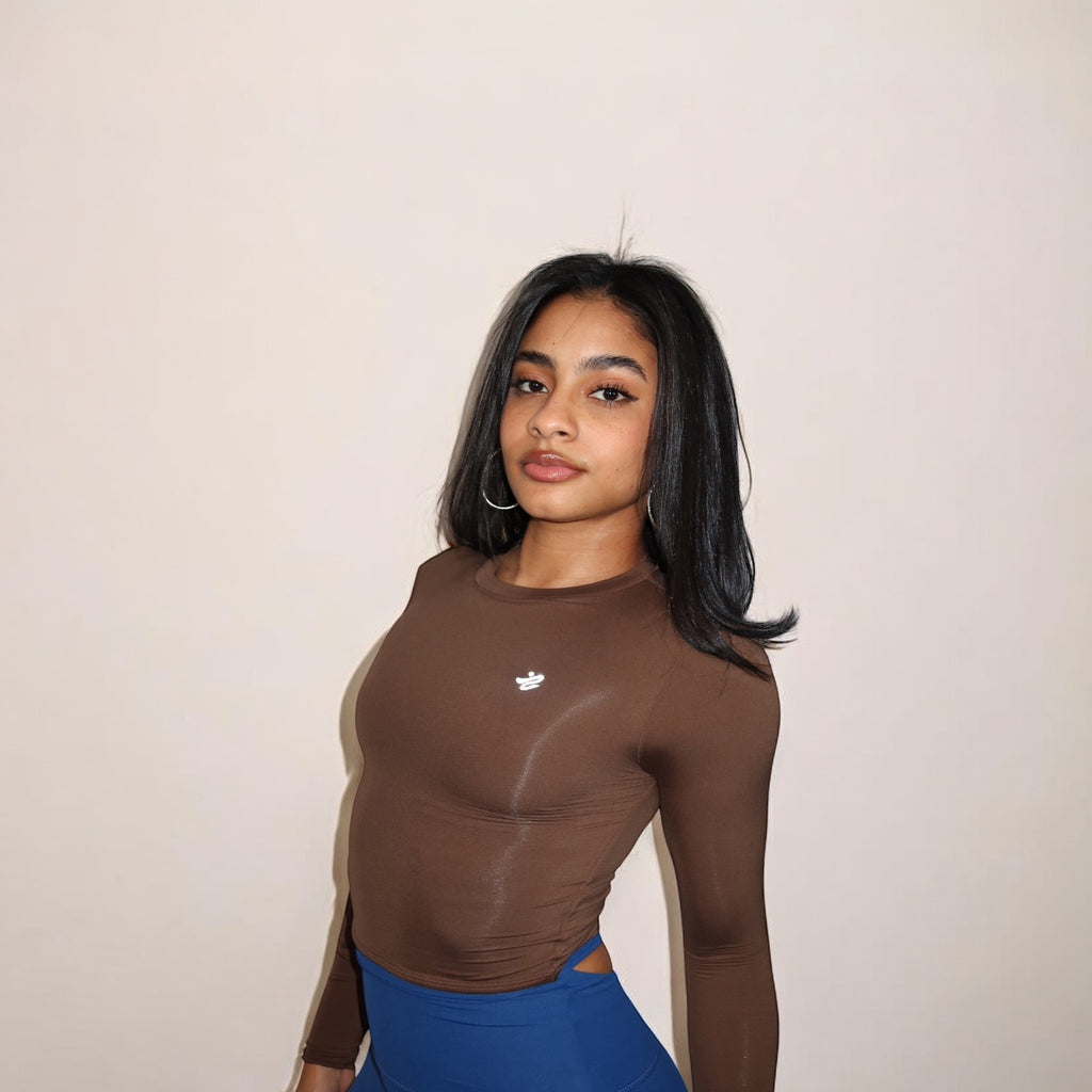 Form Mocha Long Sleeve Top