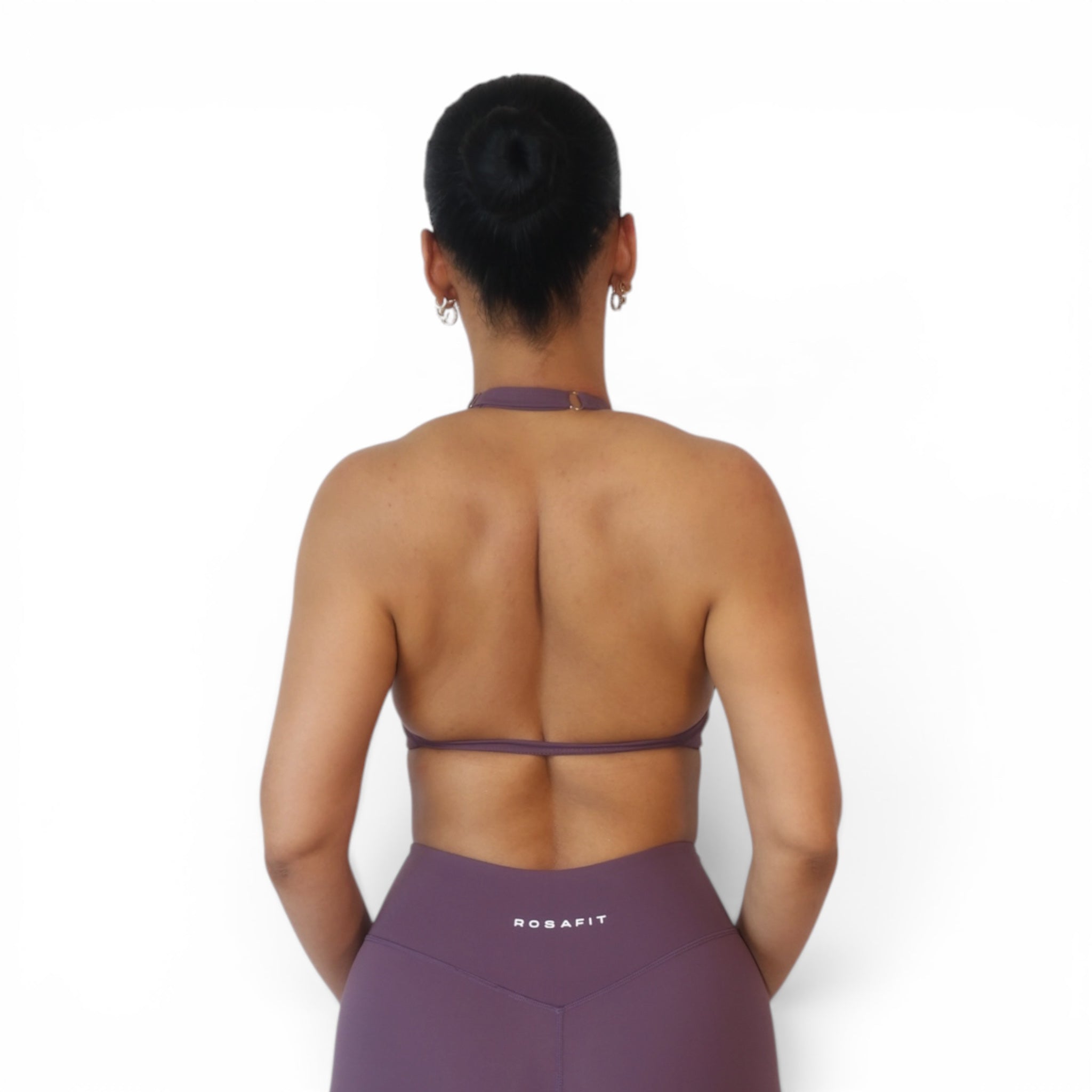 Velvet Plum Halter Bra