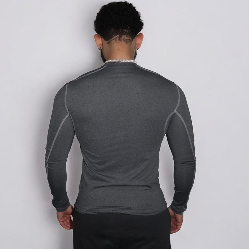 Steel Gray Muscle Long Sleeve