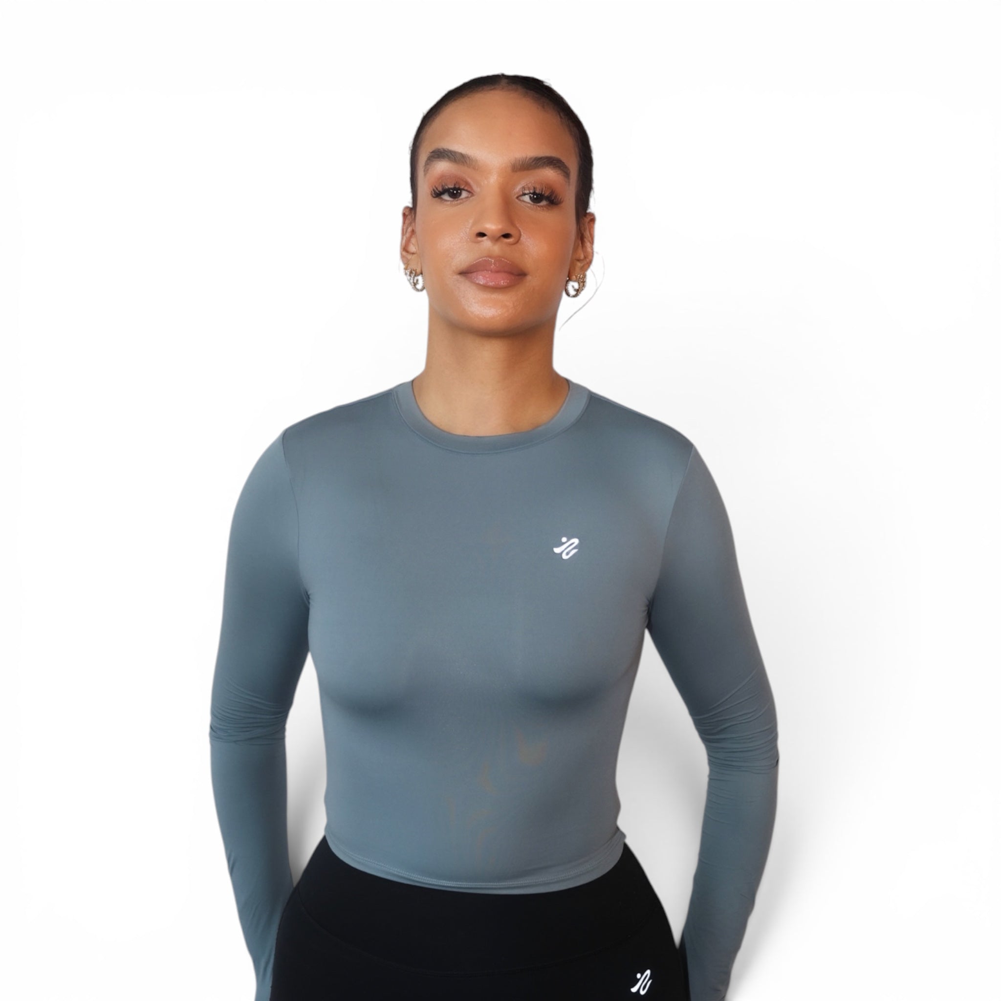 Form BlueGray Long Sleeve Top