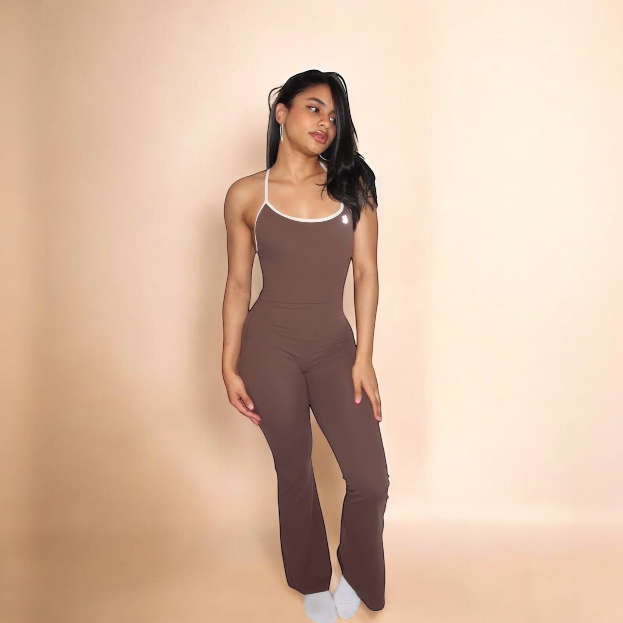 Brown Glow Up Jumpsuit