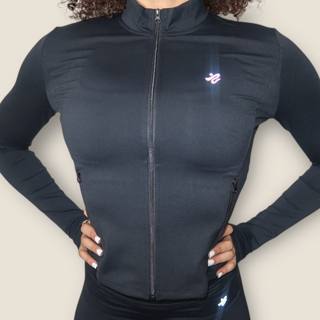 Flex Zip Black Jacket