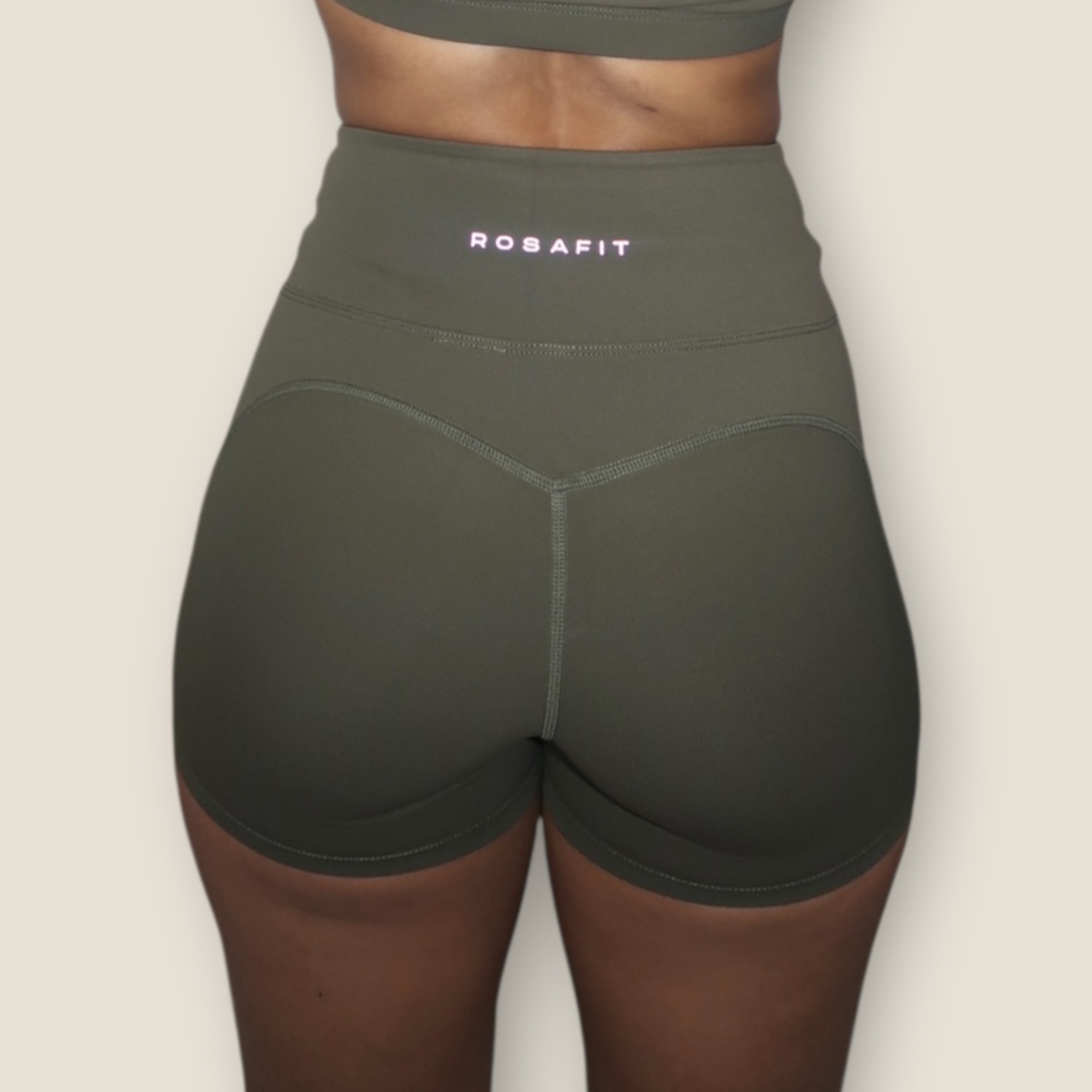 Essence Olive Shorts