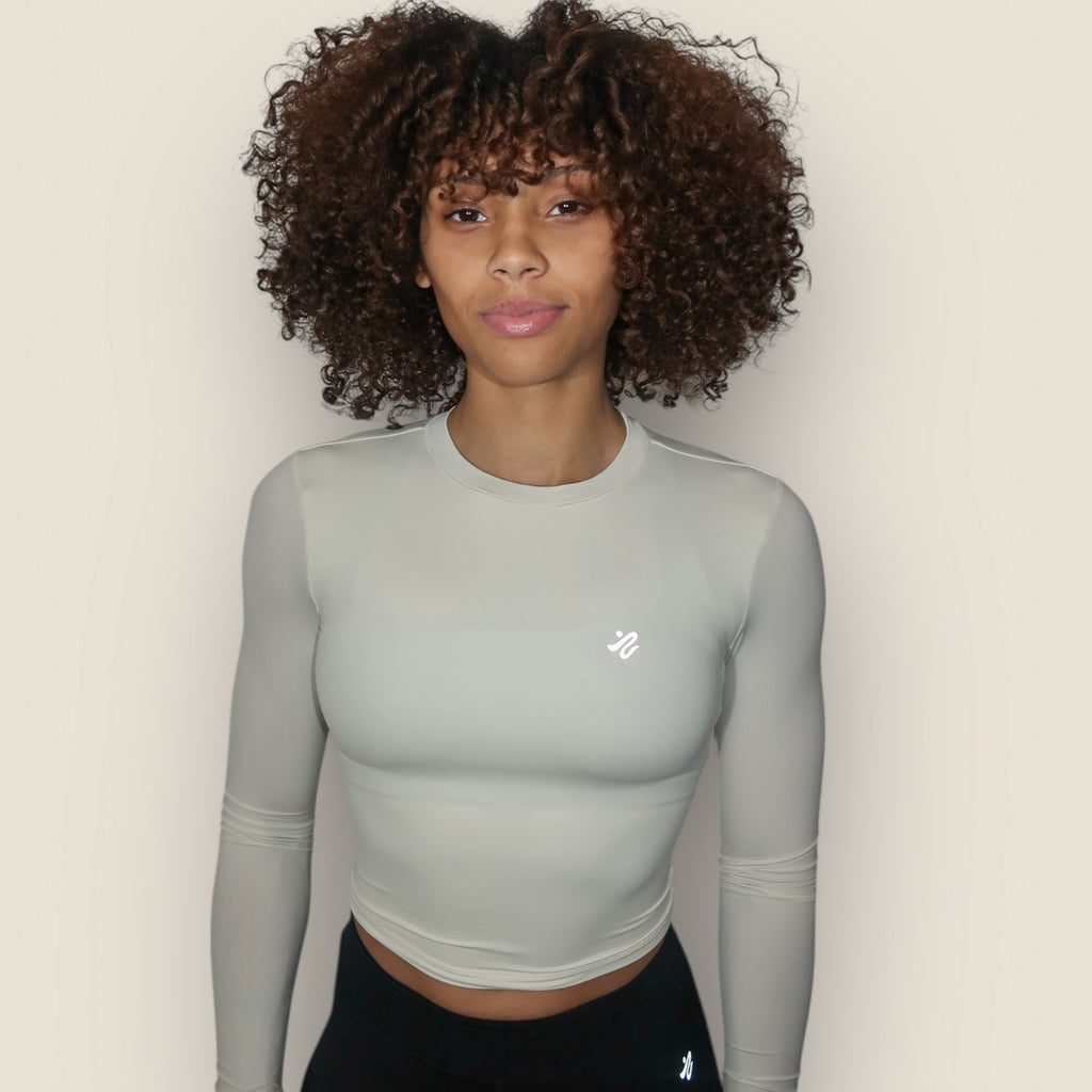 Form Beige Long Sleeve Top