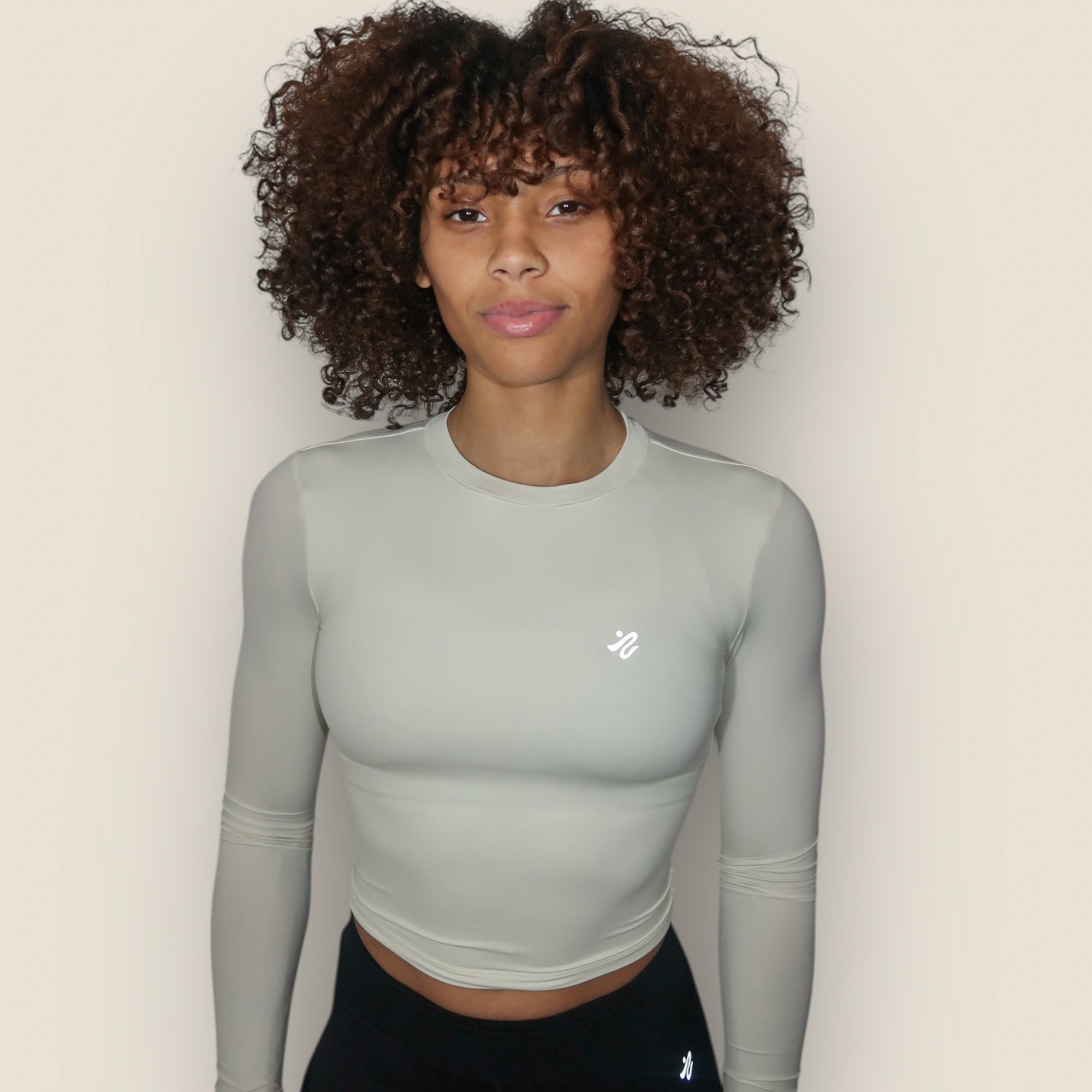 Form Beige Long Sleeve Top