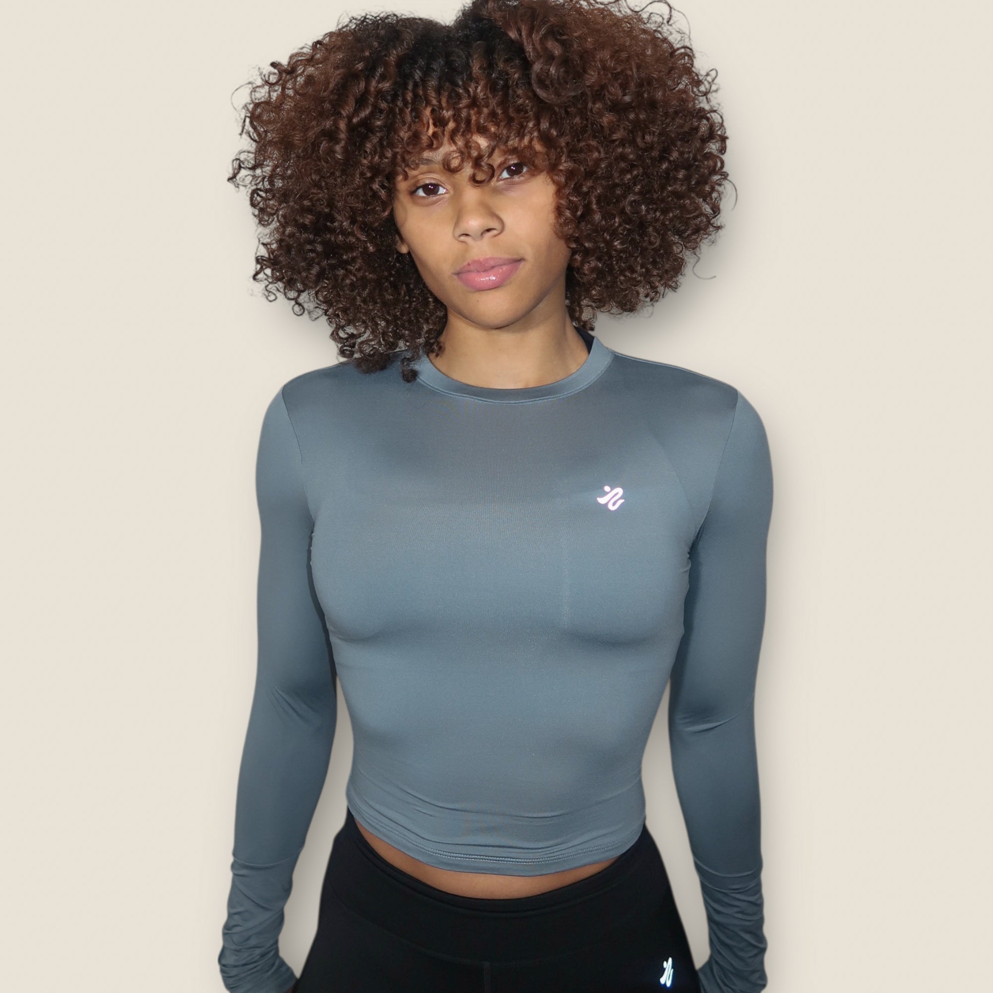 Form Blue Long Sleeve Top